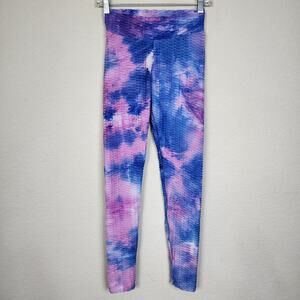 Small Stretchy Tie Dye Scrunch Butt Leggings